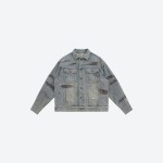 Destroyed Patch‑work Denim Jacket